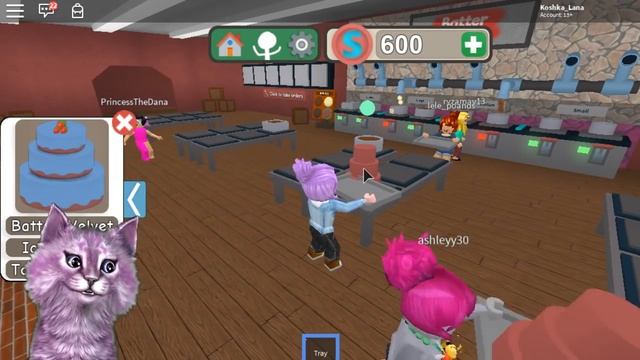ГОТОВИМ ТОРТИКИ В РОБЛОКС Bakers Valley roblox говорящая КОШКА ЛАНА играет смотреть онлайн