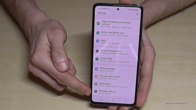 Samsung Galaxy A52 (5G): How To Enable The Developer Options? For USB Debugging Etc