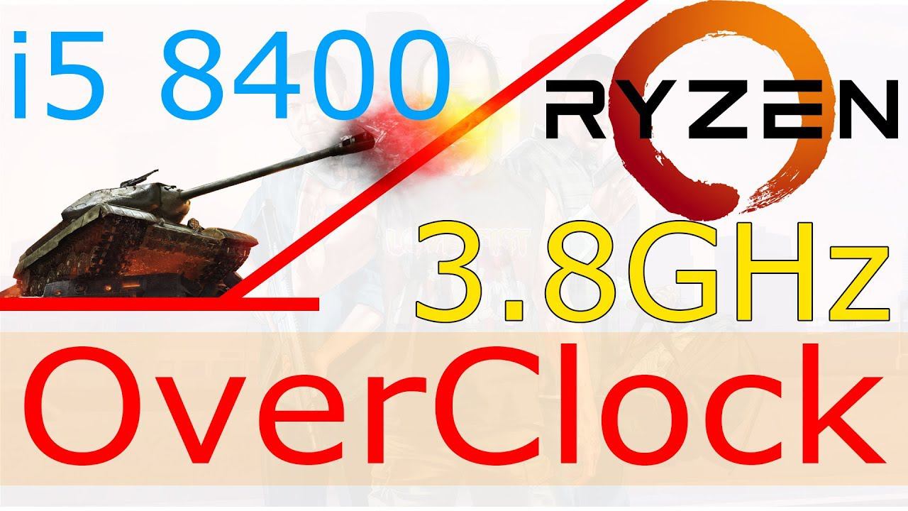 Ryzen 5 1600 OC 3.8GHz VS i5 8400 смотреть онлайн