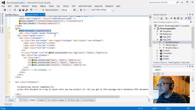 Bootstrapping Mvc - Updating Your Site Layout смотреть онлайн