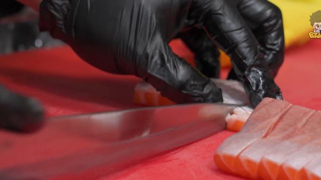 매일매일 해체되는 연어에 돈까스까지!! 동경에서 온 주방장 / How To Make Sashimi With Salmon