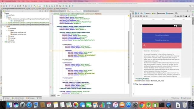 Scrolling view with sticky header смотреть онлайн
