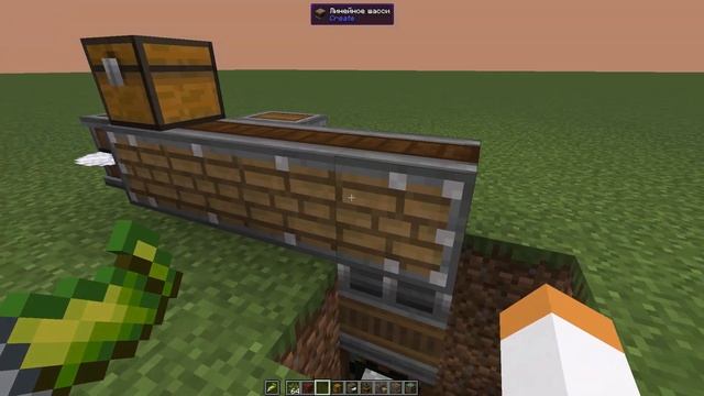 Легкая авто-ферма дерева в майнкрафте,с модом create! смотреть онлайн