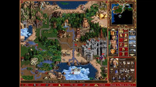 Heroes 3 Expert Playthrough 21 ( Lord of the Rings ), Part 7 смотреть онлайн