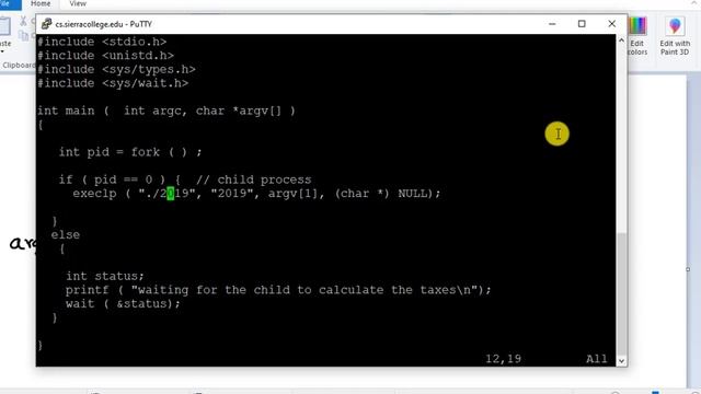 C program calculate income tax from a child process using execlp or execl function. смотреть онлайн