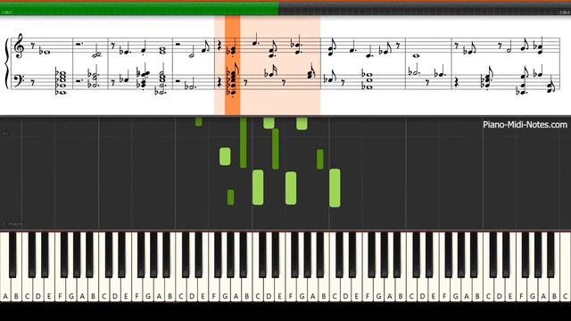 Percy Grainger Danny Boy Piano Tutorial Synthesia (Sheet Music + midi) смотреть онлайн