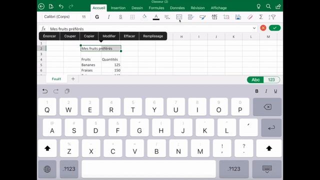 Excel sur iPad смотреть онлайн