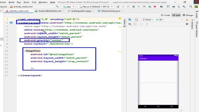 Load an Image from a Url with Picasso - Android Studio new Tutorial смотреть онлайн