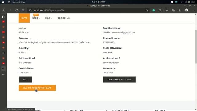 eCommerce Website | Part 47 | Making the order function to show the purchased items смотреть онлайн