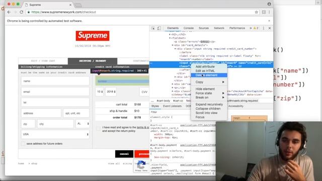 Create A Supreme Bot: Browser Automation With Python смотреть онлайн