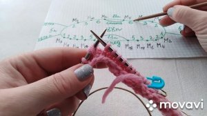 Вязание. Круглая горловина в реглане. По новому последняя разворотная петля.Часть2.