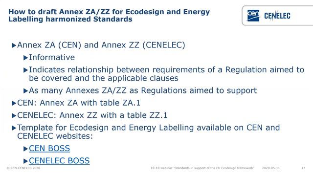 Standards in support of the EU Ecodesign framework смотреть онлайн