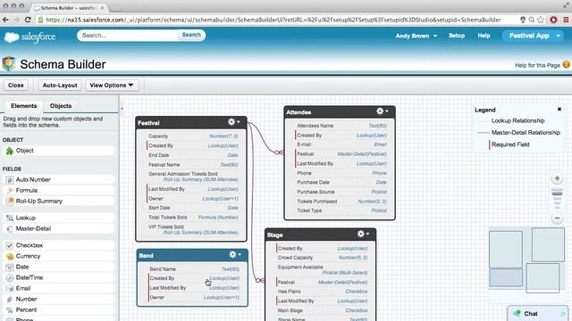 Add a Band object with Schema Builder - Intro to Point & Click App Development смотреть онлайн
