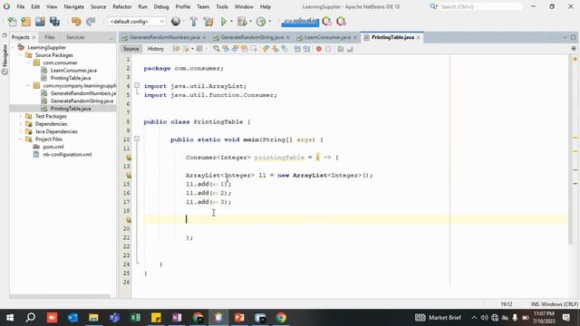 Program to Print Table using Consumer Interface and Lambda expressions in Java 8. смотреть онлайн
