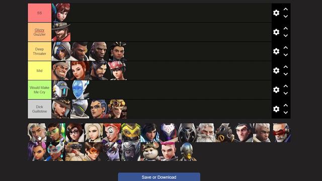 Ranking how good Overwatch 2 characters are at Giving Head Tier List смотреть онлайн