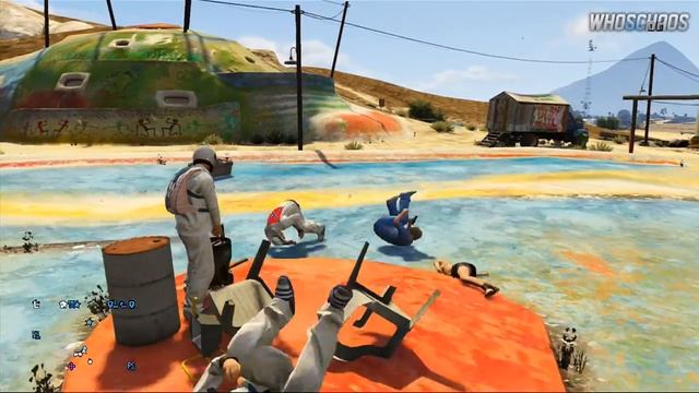 GTA 5 Online Funny Moments - SPACE COWBOYS! (Space Docker Fun & Car Launches) | Whos Chaos смотреть онлайн