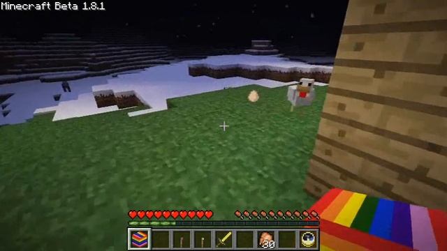 Minecraft 1.8 COLORFUL TORCHES & Rainbow Block Mod! смотреть онлайн