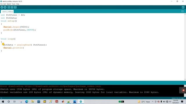 Arduino Tutorial 4: Potentiometer | Serial Monitor with Potentiometer | Arduino Programming смотреть онлайн
