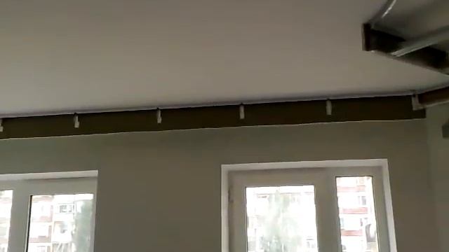 потолок из гипсокартона, монтаж в два уровня. Drywall ceiling. смотреть онлайн