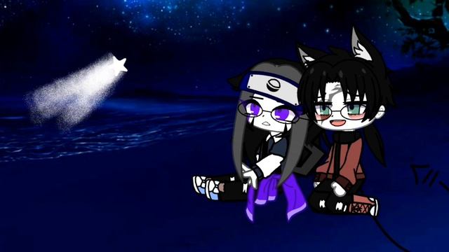 меме : /О смотри звезда падает , загадывай желание ?/ Оригинал????/ Gacha Club смотреть онлайн