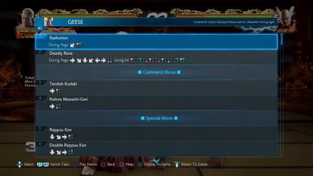 Tekken 7 Geese Overview -  Specials And MAX