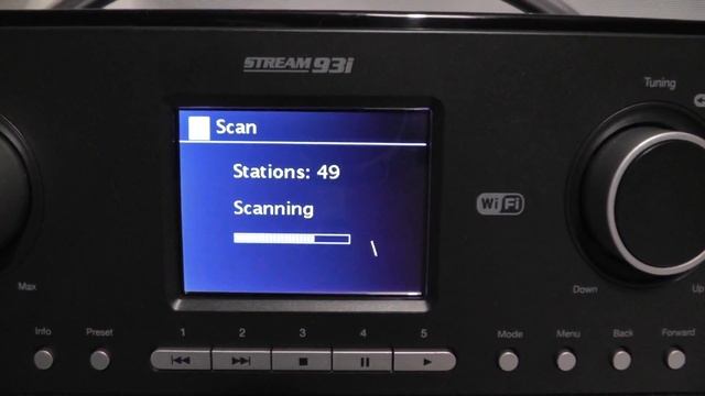 Roberts Stream 93i wifi DAB+ digital radio scanning for DAB stations смотреть онлайн