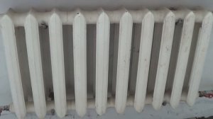 Покраска чугунных радиаторов отопления.
