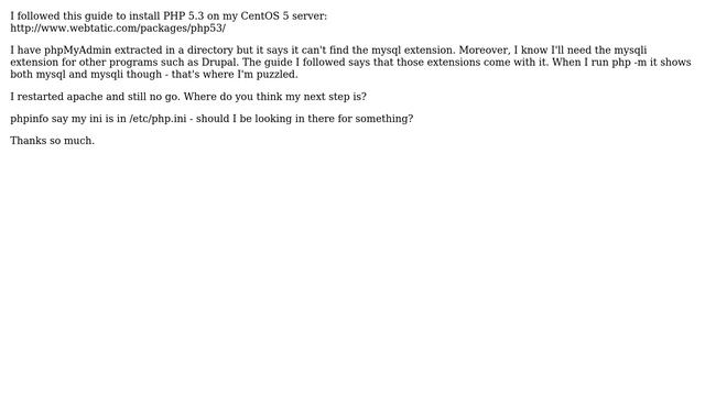DevOps & SysAdmins: Installed PHP on CentOS, some features not working (2 Solutions!!) смотреть онлайн