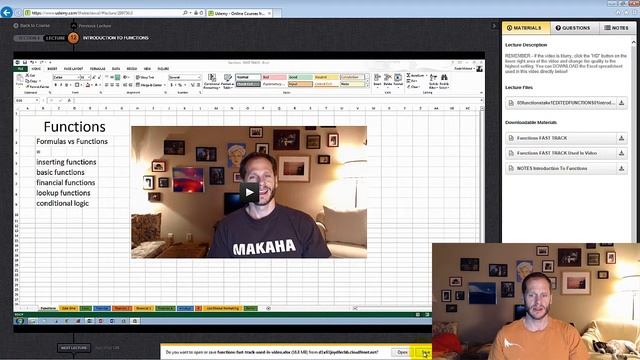 Download Files Udemy Excel Course смотреть онлайн