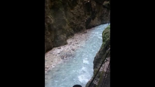 Partnachklamm. Urlaub In Deutschland. Германия. Путешествие. Партнахкламм.