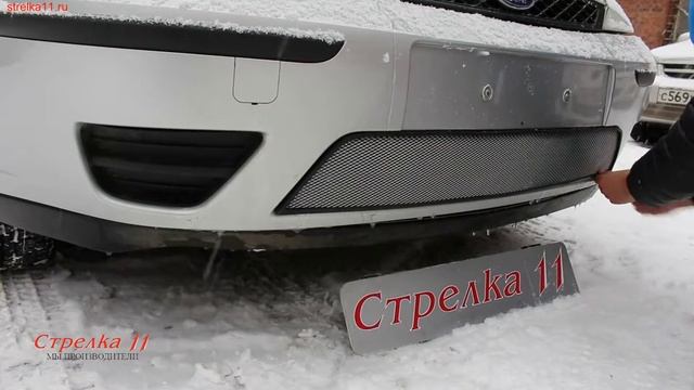 Защита радиатора для FORD FOCUS 2003-2005 рестайлинг (Хром) - Strelka11.ru