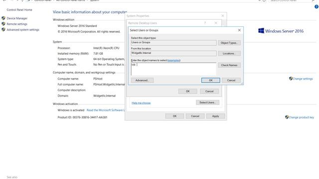 How to enable Remote Desktop in Windows 2016 Server смотреть онлайн