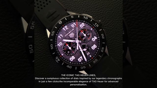 TAG Heuer Connected Calibre E3 (Gen 3) Black Ceramic Bezel with Black Rubber Strap (SBG8A10.BT6219) смотреть онлайн