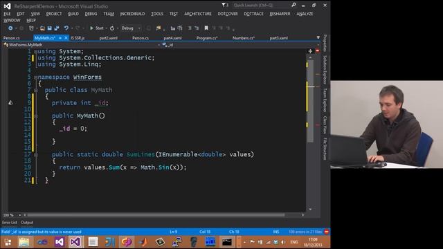 How ReSharper Improves Visual Studio 2013 - (Session 2: JetBrains .NET Evening in Prague) смотреть онлайн