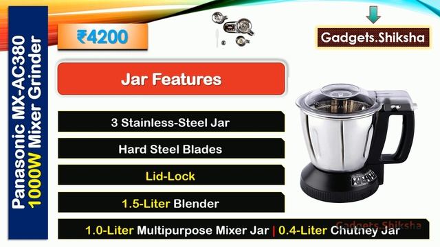 1000W Mixer Grinder under 5000 Rupees {हिंदी में} | #Panasonic AC380 | Panasonic Food Processor смотреть онлайн
