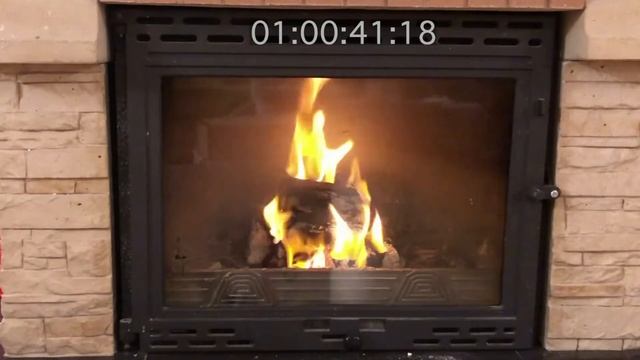 Как горят топливные брикеты RUF (береза) смотреть онлайн