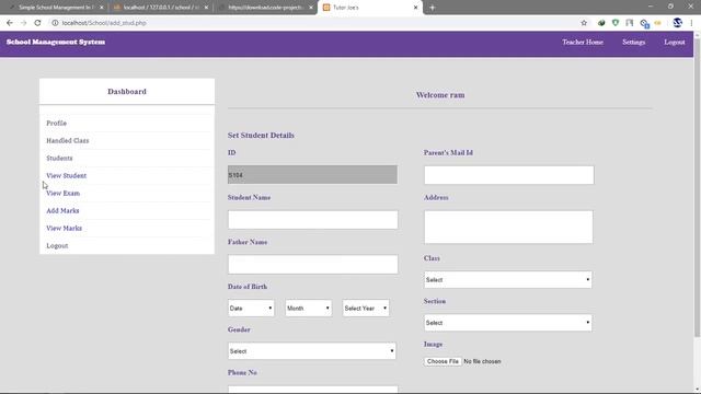 SIMPLE SCHOOL MANAGEMENT IN PHP | Source Code & Projects смотреть онлайн