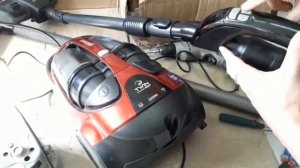 Включение, проверка пылесоса Самсунг SC885A после замены двигателя. Samsung с управлением на ручке