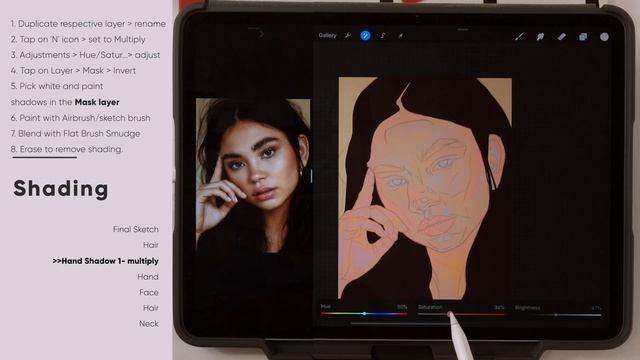 Day 2 - Coloring in Procreate - 3 Day Portrait Challenge смотреть онлайн