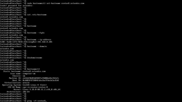 CentOS 8 Server - #2 Setting Hostname смотреть онлайн