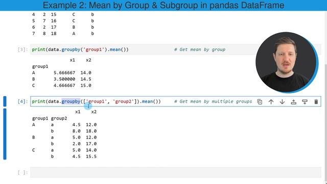 Calculate Mean by Group in Python (2 Examples) | Average of Subgroups | groupby() & mean() Function смотреть онлайн