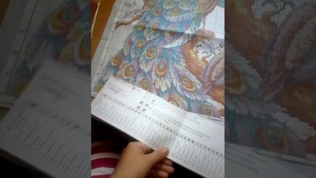 Вышивка крестом, павлины , чудесная игла обзор и начало работы смотреть онлайн