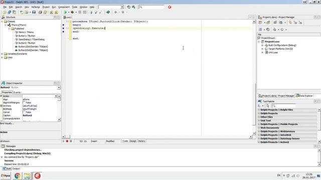 Delphi Reading from file using opendialog component смотреть онлайн