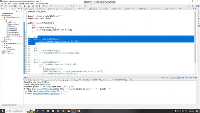 Jumble Coverage Tool for JUnit Tests смотреть онлайн