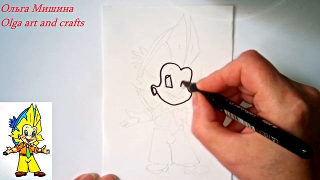Как нарисовать героев мультфильмов, Незнайку, Буратино, Карлсона и Мальвину смотреть онлайн