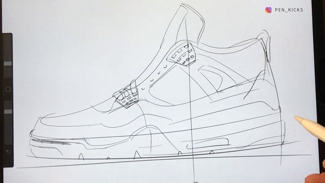 [Ipad Drawing] Nike Air Jordan 4 Daily Sketch смотреть онлайн