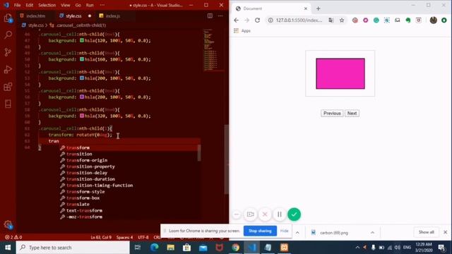 (Carousel)How to Create CarouselRotate Using HTML,CSS and JavaScript. смотреть онлайн
