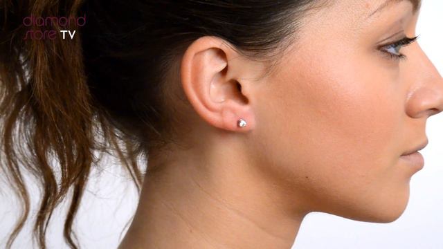 FG23 52Y - 3.4mm Platinum 0.30ct Diamond Stud Earrings смотреть онлайн