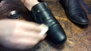 Чистка и восстановление обуви после дешёвого крема