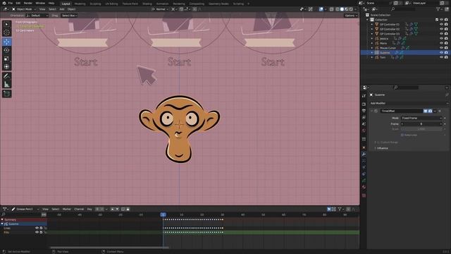 Grease Pencil RealTime Hover Over Effect With Geometry Nodes. смотреть онлайн